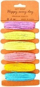 shumee Pastelne papirnate vrvice, 6 barv