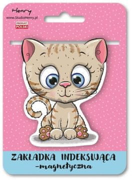 shumee Magnetni zaznamek - bež muca