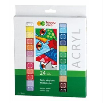 shumee Akrilne barve 24 barv HAPPY COLOR