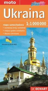 shumee Cestni zemljevid Ukrajine 1:1 000 000