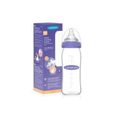 Lansinoh Steklena steklenička za dojenčke 240 ml s sesalcem NaturalWave TM (M)