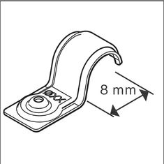 BOSCH Professional PRO EMS-8 kovinska kabelska prijemka, 200 kosov (1600A03C26)