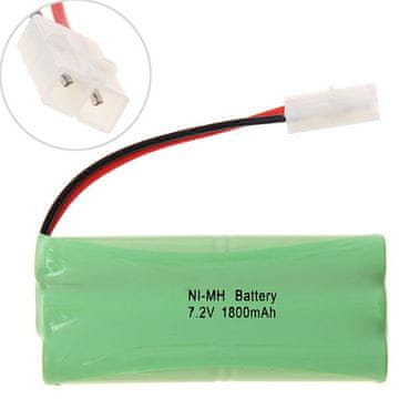 YUNIQUE GREEN-CLEAN Ni-Mh 7,2V 1800mAh 6-celična AA polnilna baterija - Tamiya KET 2P priključek - za RC modele avtomobila, čolna, helikopterja