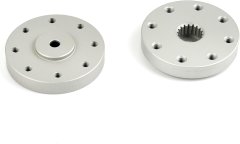 YUNIQUE GREEN-CLEAN 2 kosa kovinskih diskovnih ročic za RC Servo 60KG/80KG/150KG | Združljivi Futaba, MG995, MG996 | Za robote, avtomobile, letala, radijsko vodene modele