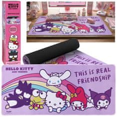 HELLO KITTY Hello Kitty Kuromi Velika podloga za mizo, protizdrsna podloga za tipkovnico za otroke, 80x35 cm