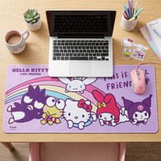 HELLO KITTY Hello Kitty Kuromi Velika podloga za mizo, protizdrsna podloga za tipkovnico za otroke, 80x35 cm