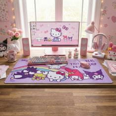 HELLO KITTY Hello Kitty Kuromi Velika podloga za mizo, protizdrsna podloga za tipkovnico za otroke, 80x35 cm