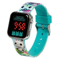 DreamWorks Gabijina mačja hišica Digitalna ura za dekleta, LED zapestna ura za dekleta