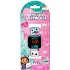 DreamWorks Gabijina mačja hišica Digitalna ura za dekleta, LED zapestna ura za dekleta