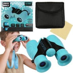 sarcia.eu Kompaktni potovalni daljnogled za otroke, 8-kratna povečava, trak + torbica
