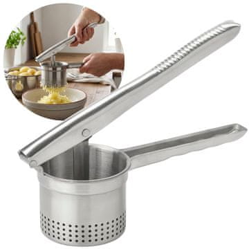 IKEA IDEALISK Stiskalnik za krompir, nerjaveče jeklo, IKEA ročni stiskalnik