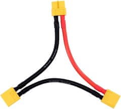 YUNIQUE GREEN-CLEAN 2 kosa XT60 Series 2 Lipo adapter kabel s 4 pari XT60 priključka, napetostni pospešek, M/F konektor, specifičen za dinamično modeliranje, silikon, plastika