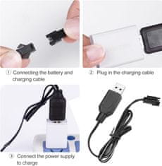 YUNIQUE GREEN-CLEAN 2 PC USB polnilec, 3,7V RC kabli za polnilce za NiCd/NiMH/LiPo baterije s SM-2P vtičem, združljivi z RC avtomobili in FPV droni