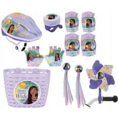 Disney DISNEY WISH Asha Otroške zaščitne rokavice za kolesa in skuterje, zapenjanje z sprijemalni trak, za deklice