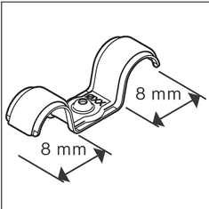 BOSCH Professional PRO EMD-8 kovinska kabelska prijemka, 100 kosov (1600A03C2H)