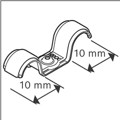 BOSCH Professional PRO EMD-10 kovinska kabelska prijemka, 100 kosov (1600A03C2J)