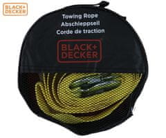 Black+Decker vlečna vrv, 4m, do 2000kg, za vozila / avtomobile / tovornjake, standard AU187:2000, +torba, rumena, črna