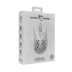 White Shark Miška GM-5013 AZRAEL / 12.800 DPI - Bela