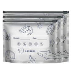 HOME & MARKER® Aluminijaste vrečke za večkratno uporabo, 30 kosov, z zadrgo, odporne na vlago in trganje, za živila in shranjevanje | REUSEFO