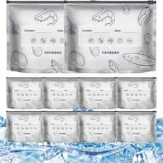 HOME & MARKER® Aluminijaste vrečke za večkratno uporabo, 30 kosov, z zadrgo, odporne na vlago in trganje, za živila in shranjevanje | REUSEFO