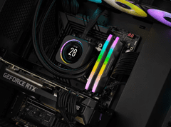 Corsair Vengeance RGB RAM pomnilnik, 32 GB, 6400 MHz, DDR5, črni (CMH32GX5M2B6400C36)