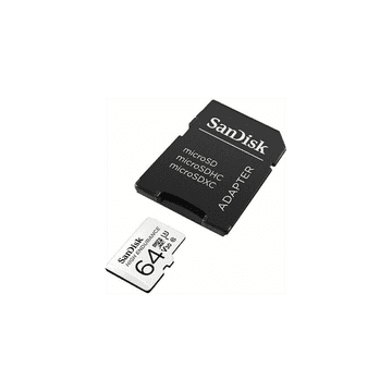 SanDisk 64GB High Endurance microSD Class 10 U3 V30 spominska kartica z adapterjem
