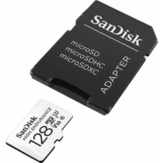 SANDISK 128GB High Endurance microSD Class 10 U3 V30 spominska kartica z adapterjem