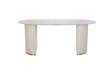 Livin Hill Jedilna miza, M95, 180x75x90 cm, bela