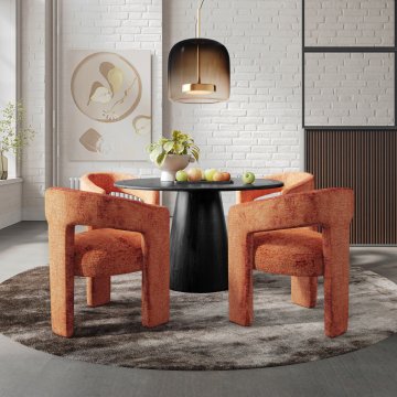 Livin Hill Komplekt stolov, Leith LET71BS, 62x75x58 cm, oranžna