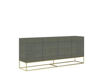 Livin Hill Komoda, RH01, 180x75x39.5 cm, zelena