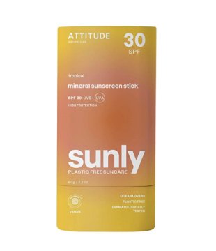 Attitude Mineralna krema za sončenje Tropical SPF 30 Sunly (mineralna krema za sončenje) 60 g