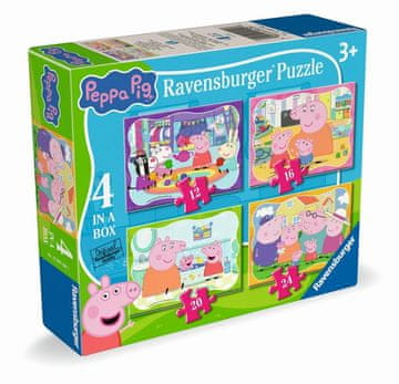 Ravensburger Peppa Pig Puzzle 4v1 (12,16,20,24 kosov)