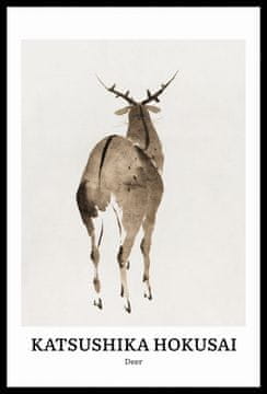 Zakito Posters Plakat 40x60cm Design Jelena, Hokusai Vintage za dnevno sobo