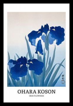 Zakito Posters Plakat 20x30cm Design Iris Flowers, Koson Vintage za Dnevno Sobo