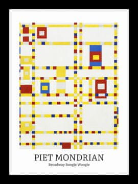 Zakito Posters Plakat 13x18cm Design Broadway, Mondrian Vintage za Dnevno Sobo