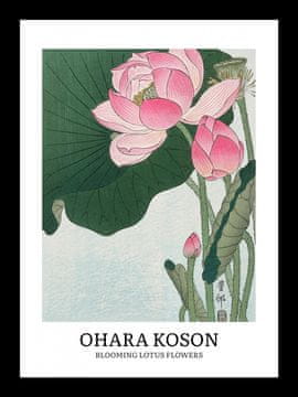 Zakito Posters Plakat 13x18cm Design Lotus, Koson Vintage za Dnevno Sobo