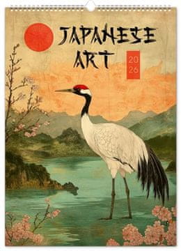 Stenski koledar Vintage plakati - japonska umetnost 2026