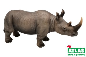 Figurica belega nosoroga 28,5 cm