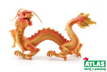 G - Figurica zlati kitajski zmaj 15,5 cm