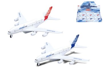 Wiky Prevozno letalo 14 cm kovinska hrbtna stran - mešanica barv (modra, rdeča)