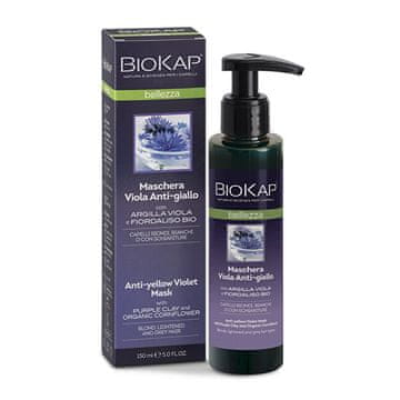 BioKap Maska za lase z nevtralizacijo rumenih odtenkov 150 ml