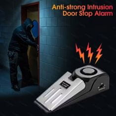 HOME & MARKER® Kompaktni alarm za vrata z 120 dB sireno, nastavljiva občutljivost, prenosna varnost za dom in potovanja | SECUSTOP