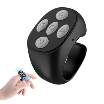 VYZIO® Brezžični daljinski upravljalnik na prst za telefon, Bluetooth 5.3, upravljanje aplikacij in selfije | TAPCONTROL