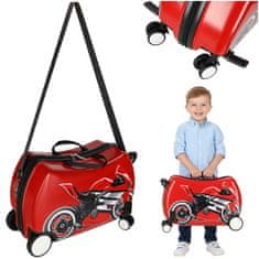 Luniks Otroški potovalni kovček na kolesih – motor 25L