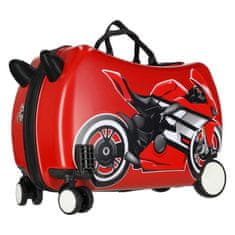 Luniks Otroški potovalni kovček na kolesih – motor 25L