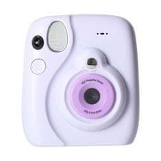 Luniks Digitalni fotoaparat z instant tiskom – 16× zoom, do 128GB, vijolična barva