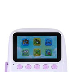 Luniks Digitalni fotoaparat z instant tiskom – 16× zoom, do 128GB, vijolična barva