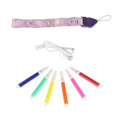 Luniks Digitalni fotoaparat z instant tiskom – 16× zoom, do 128GB, vijolična barva