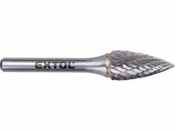 Extol Industrial Rezalnik (8703765) carbide cutter, sharp arc, dia. 12x25mm/shank 6mm, medium cut (double-cut)