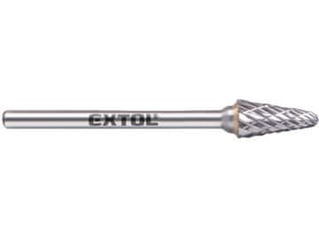 Extol Industrial Rezalnik 8703883 carbide milling cutter, conical rounded, 6x13mm, ?shank 3mm, medium cut (double-cut)